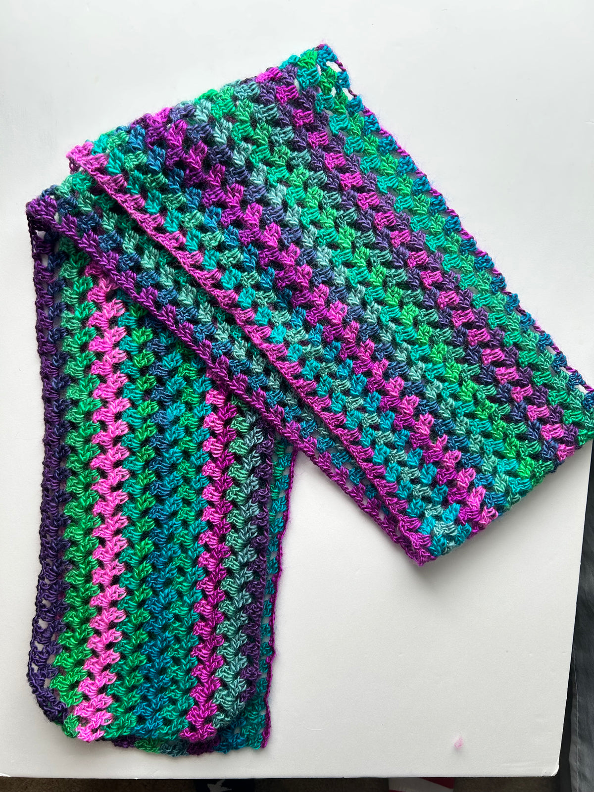 Wildflower Crochet Scarf