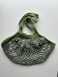 Moss Green Cotton Mesh Market Bag