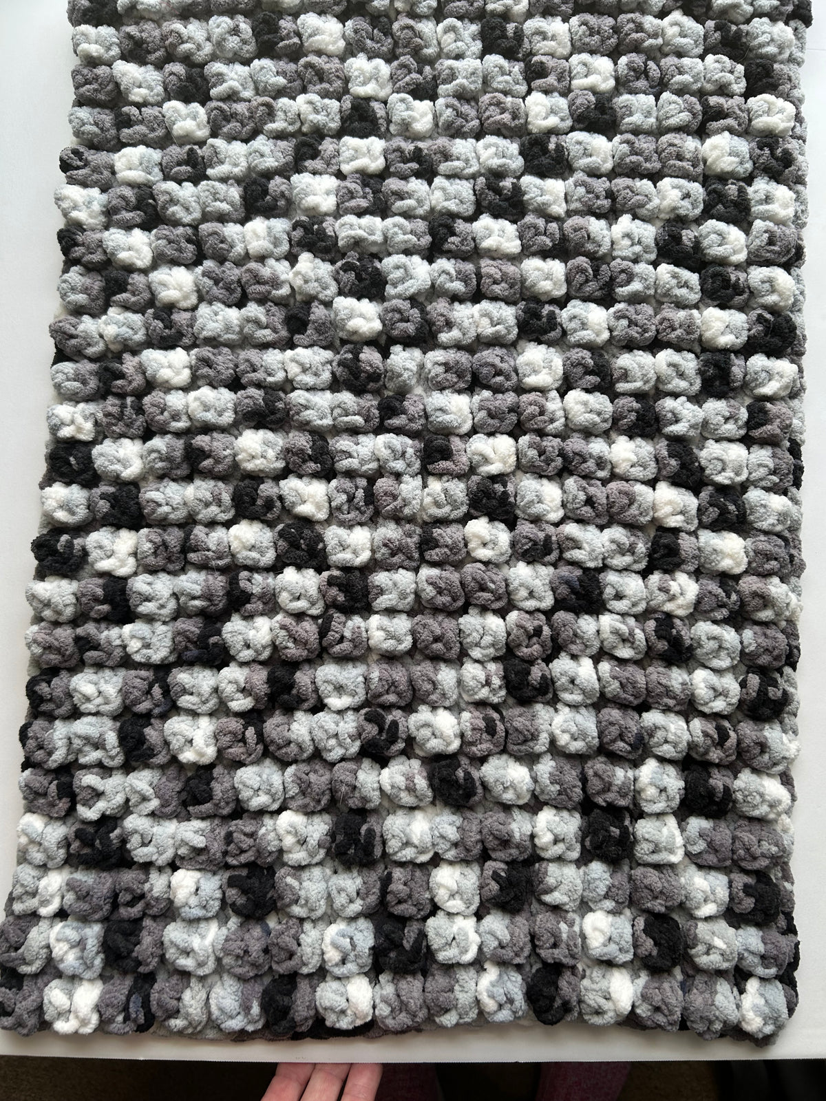 Graphite Bloom Puff Rug